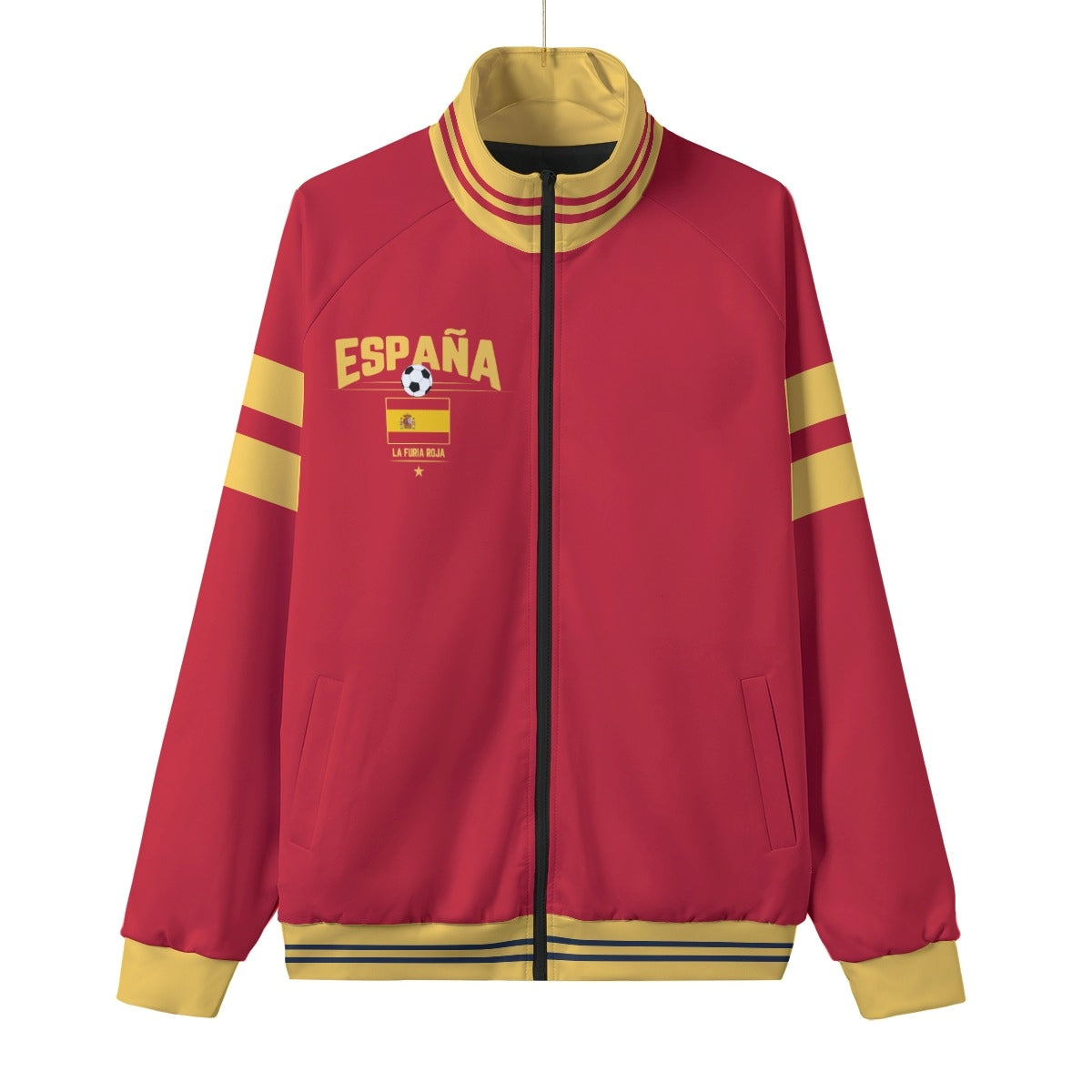 España Spain Football-Inspired Zip Jacket – La Furia Roja Streetwear Style
