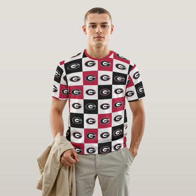 Georgia - Bulldogs Men's O-Neck T-Shirt White varsity sports apparel
