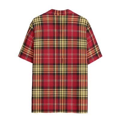 White Smoke San Francisco Football Plaid Women's Hawaii Shirt | 120GSM