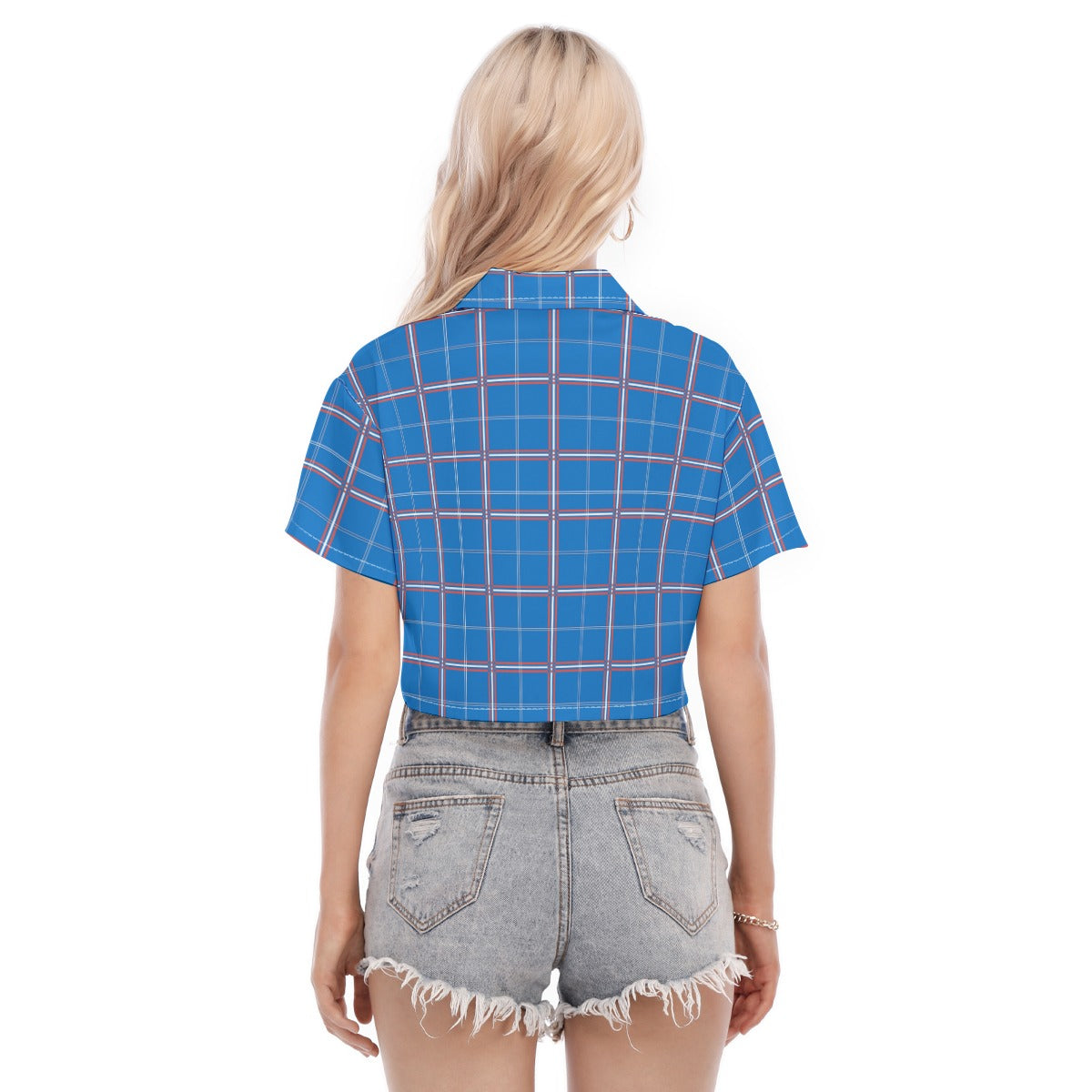 kansas jayhawks tartan plaid women shirt women tartan plaid game day fashion