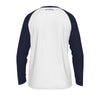 Lavender Los Angeles Long Sleeve Raglan Shirt – Classic Varsity College Style Tee