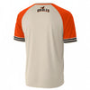 Cream Orange Baseball Jersey Orioles Style – Vintage Bird Logo Game Day Outfit