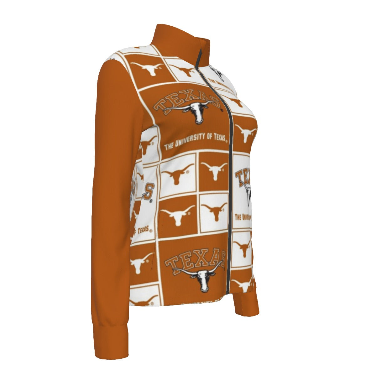 White Smoke Texas at Austin - Longhorns Women's Long Sleeve Thumbhole Jacket