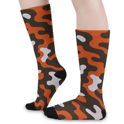 Cleveland Browns Camo Long Socks – sportswear style, nfl fan apparel, image 1.0