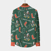 Miami Hurricanes Stand Collar Shirt With Long Sleeve|110GSM Imitation Flax - ACC football apparel varsity sportswear product image 2.0