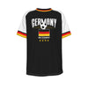 Germany Soccer Fan T-Shirt – Vintage Germany Football Shirt Black Red Gold Style | Retro German Football Tee – breathable comfort wear, lightweight game day shirt, image 1.0