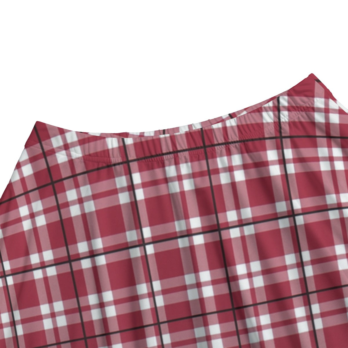 alabama crimson tide tartan plaid crimson white women's bazyrey skirts with pocket crimson white tartan plaid game day fashion