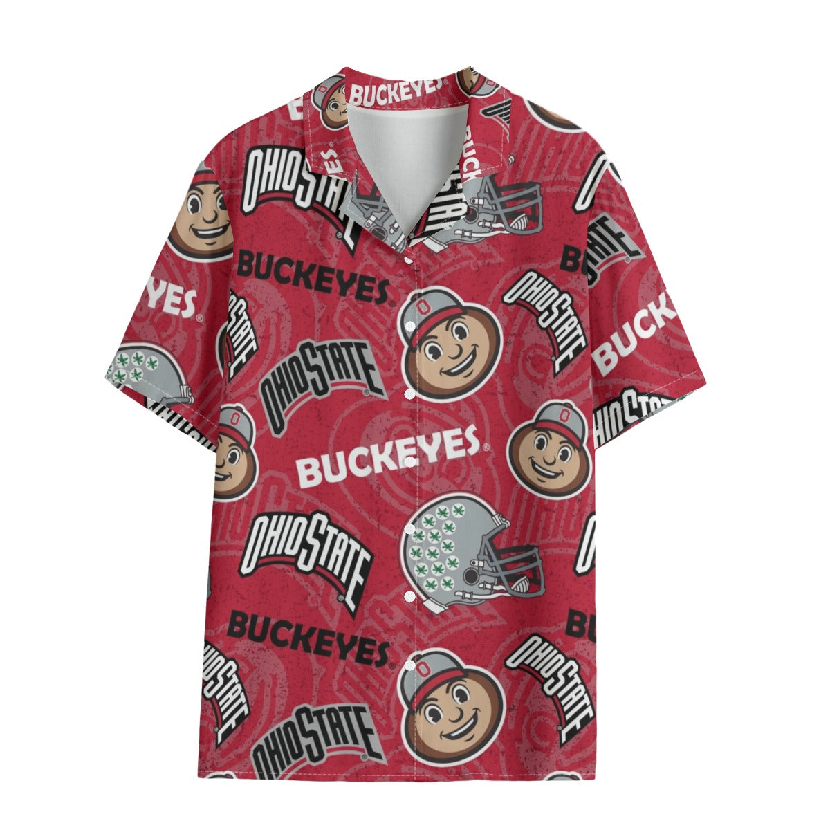 Ohio State Buckeyes Women's Hawaii Shirt | 120GSM White game day varsity apparel