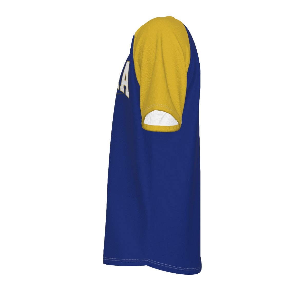 Bosnia Soccer T-Shirt Blue and Yellow – Bosnia Fan Shirt with Crest Graphic