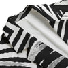 White Smoke Las Vegas Football Zebra Flat Lapel Collar Blazer – Black and White Game Day Streetwear