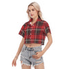 women razorbacks plaid game day shirt