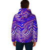 White Smoke Buffalo Zebra Football Unisex Warm Hooded Jacket – Game Day Streetwear Outerwear