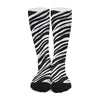 White Smoke Las Vegas Raiders Zebra Long Socks