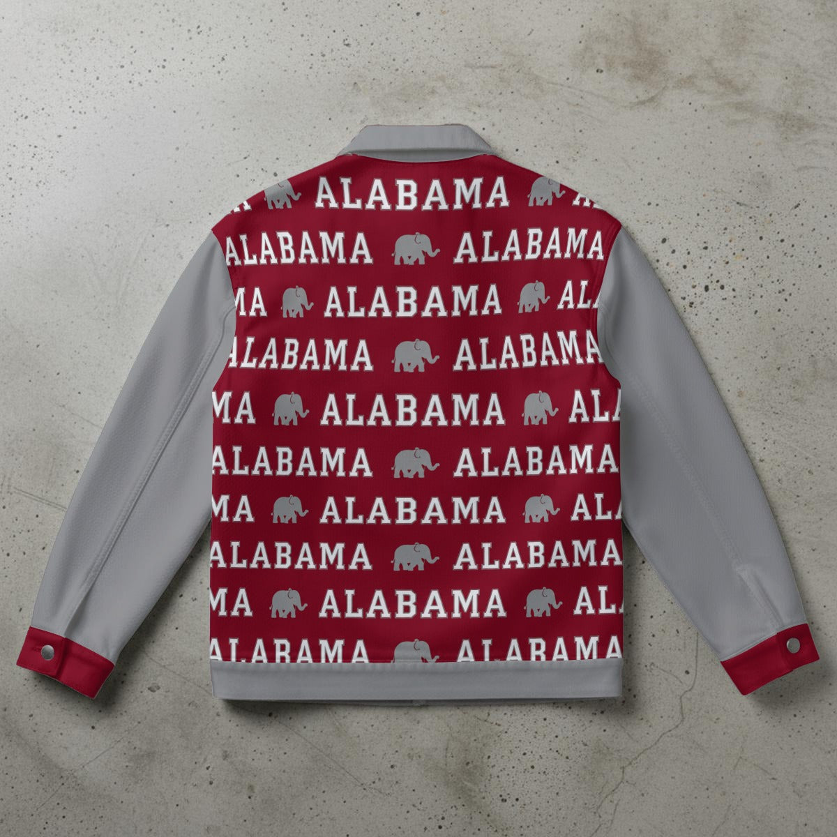 Alabama Crimson Tide Game Day Varsity Jacket – Stylish Crimson Football Streetwear streetwear fashion product image 5
