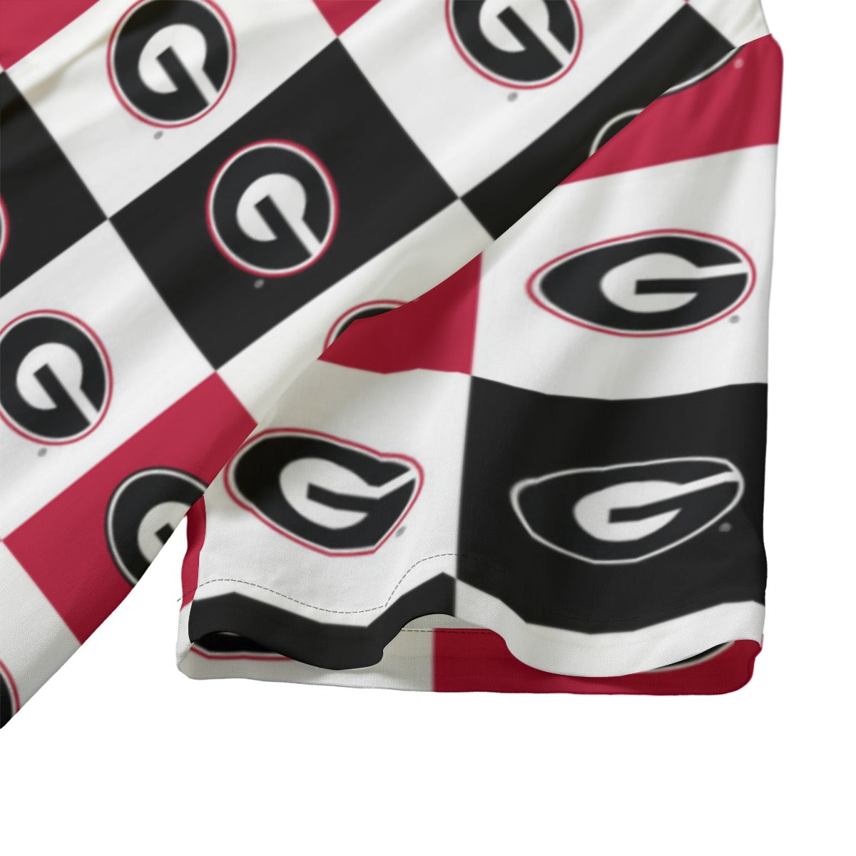 Georgia Bulldogs Women's Hawaii Shirt | 120GSM White varsity sports apparel