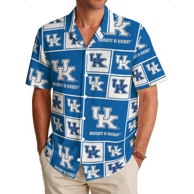 Kentucky Wildcats Men's Hawaiian Shirt|150GSM varsity sportswear product image 1.0