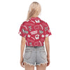 Wisconsin Madison Badgers Women's Cropped Shirt - Badgers football tee varsity sportswear product image 4.0