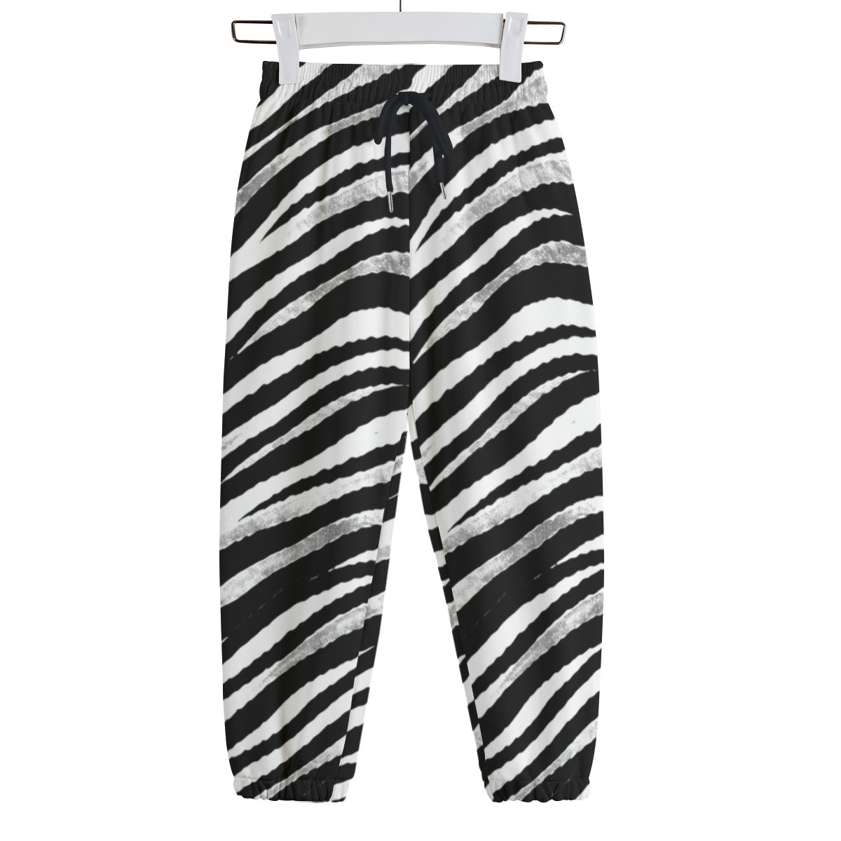 Las Vegas Football Zebra Kid's Sweatpants | 310GSM Cotton – Black and White Game Day Streetwear – lightweight game day shirt, fan gear, image 1.0