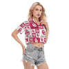 Oklahoma Sooners Women's Cropped Shirt - Big 12 football apparel varsity sportswear product image 2.0