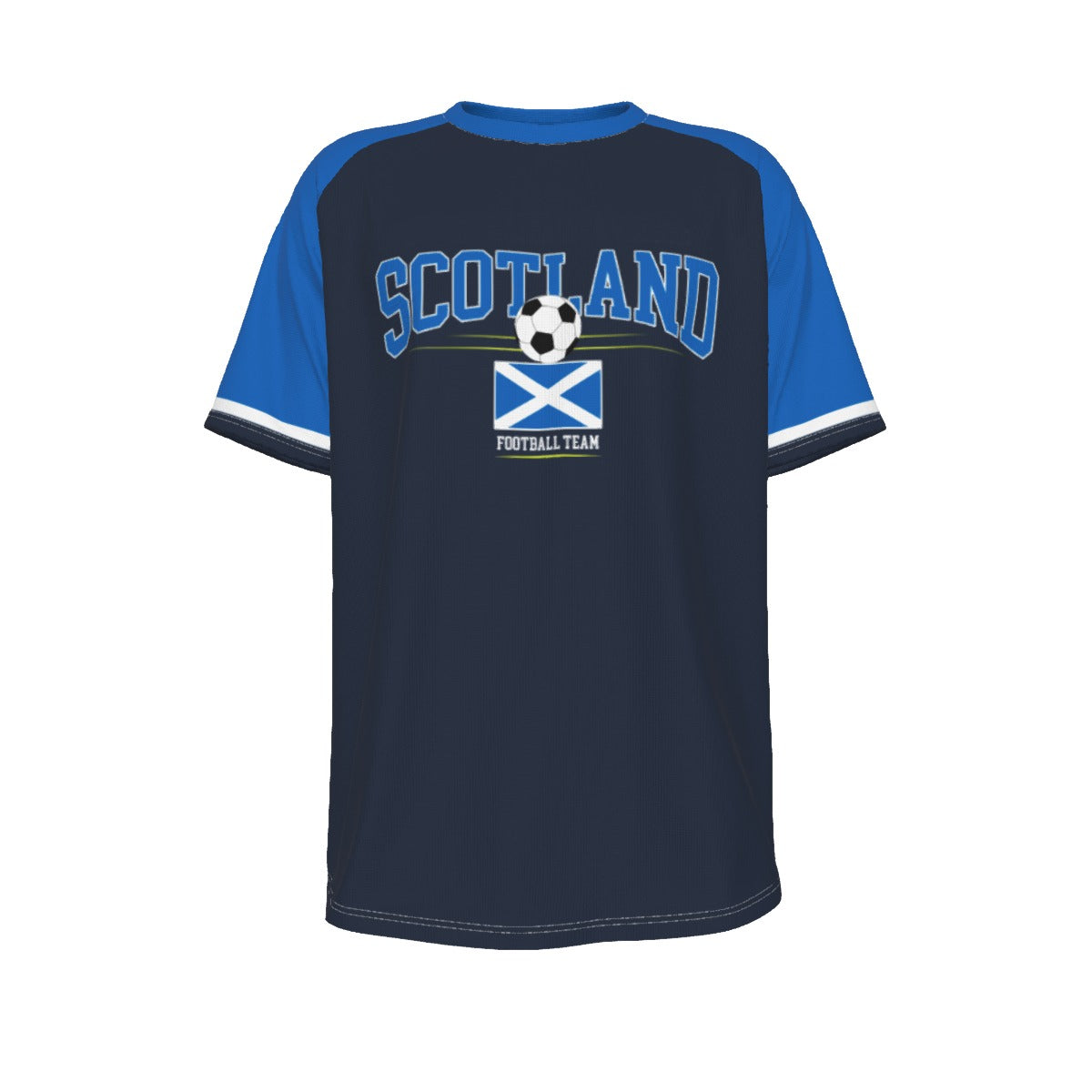 Scotland Soccer Fan T-Shirt – Vintage Scotland Football Shirt Scottish National Team Style | Retro Scotland Soccer Tee – fan gear, nfl fan apparel, image 1.0