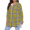 kansas jayhawks tartan plaid women shirt women tartan plaid game day fashion