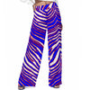 Buffalo Zebra Football Women’s Casual Wide-Leg Pants – Lightweight Game Day Comfort (100% Rayon) – casual fan outfit, breathable comfort wear, image 1.0