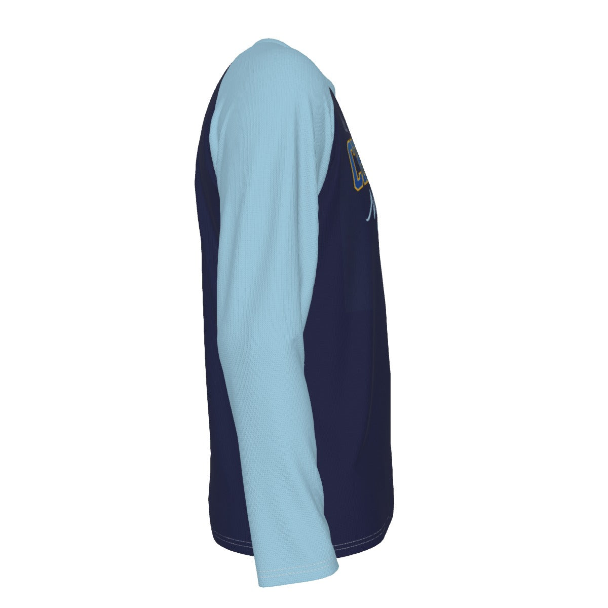 Charlotte NC Est 1768 Long Sleeve Shirt – Navy Light Blue Varsity Raglan Tee