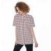 kansas jayhawks tartan plaid women shirt women tartan plaid game day fashion