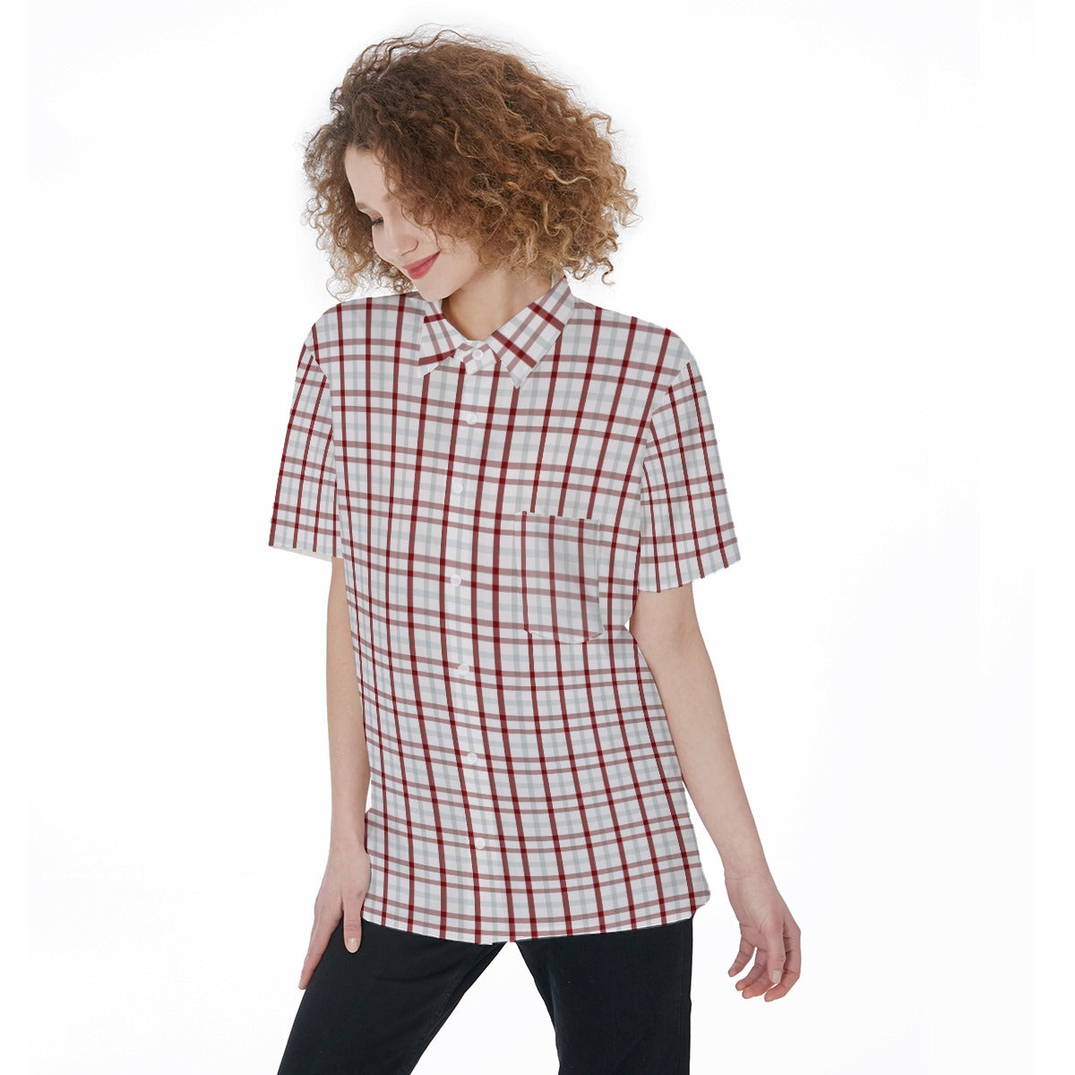 kansas jayhawks tartan plaid women shirt women tartan plaid game day fashion