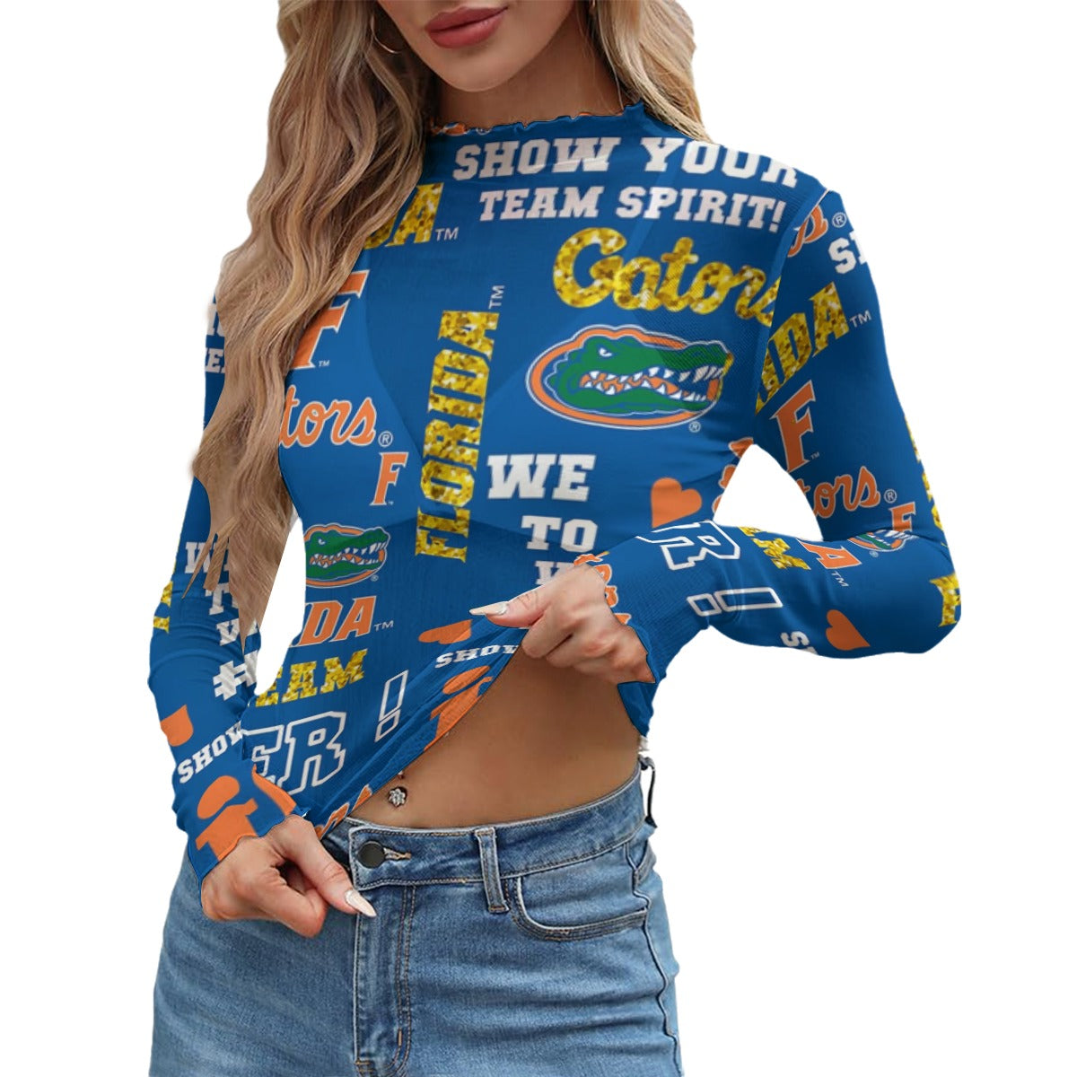 Florida Gators Women's Mesh T-shirt - college football fan apparel sportswear product image 1.0