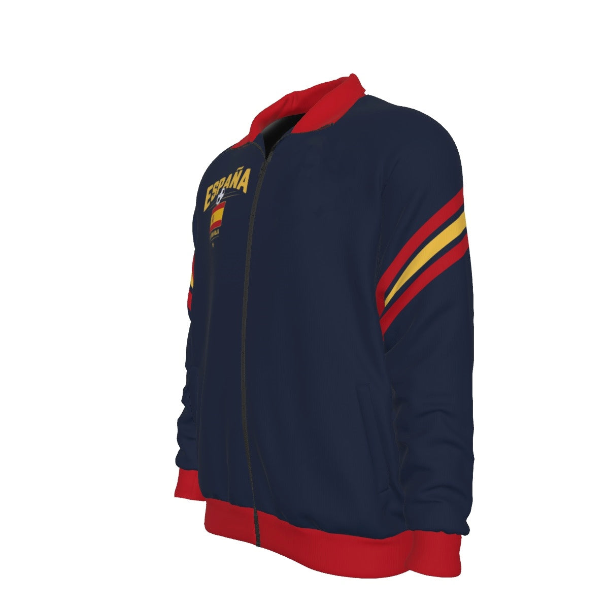 Spain Jacket Men Navy Red – Soccer Track Jacket for Game Day and Streetwear