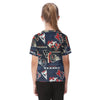 houston-texans-kids-t-shirt navy red football close-up design detail