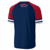 Boston Baseball Athletic T-Shirt – Navy and Red Raglan Tee – Classic Game Day Shirt
