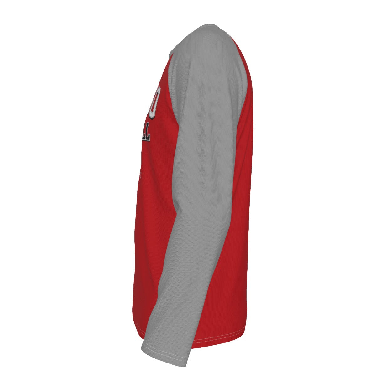 White Smoke Chicago Basketball Red and Gray Shirt – Est 1966 United Center Long Sleeve Raglan Tee