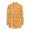 Tennessee Volunteers Orange White Plaid Womens Elastic Back Shirt 2 orange white plaid women fashion apparel