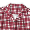 White Smoke Alabama Football Hawaiian Shirt Men – Crimson Plaid Short Sleeve 125GSM Cotton
