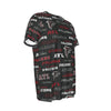 atlanta-falcons-short-sleeve-t-shirt red black football outfit side view