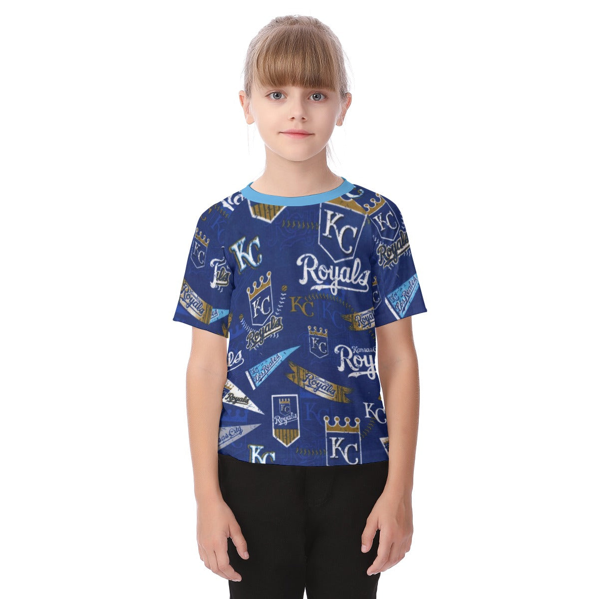 Kansas City Royals Kid's Raglan Sleeve T-shirt kansas city royals baseball fan apparel game day outfit