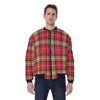San Francisco Football Plaid bomber Men's Jacket Red and Gold Tartan Streetwear Game Day Layer – game day outfit, game day outfit, image 1.0