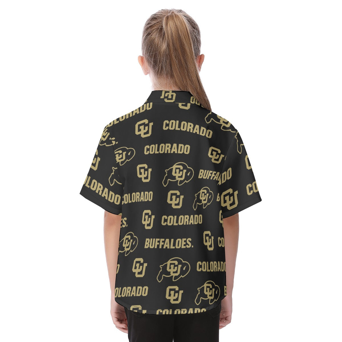 Colorado Buffaloes Kid's Hawaiian Vacation Shirt varsity sportswear product image 4.0