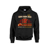 Black San Francisco football Hoodie  |Gildan 18500  athletic aesthetics