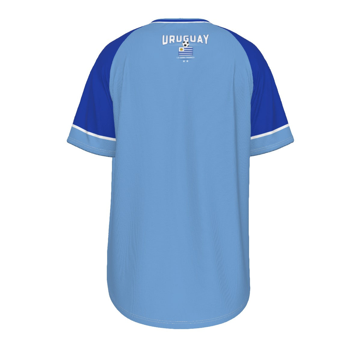 Cornflower Blue Uruguay Soccer Vintage T-Shirt – Retro Uruguay Football Team Fan Tee | Classic Sky Blue Uruguay Football Shirt