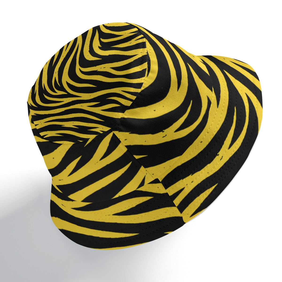 White Smoke Pittsburgh Football Yellow Black Zebra Double-Side Printing Bucket Hat – Game Day Streetwear