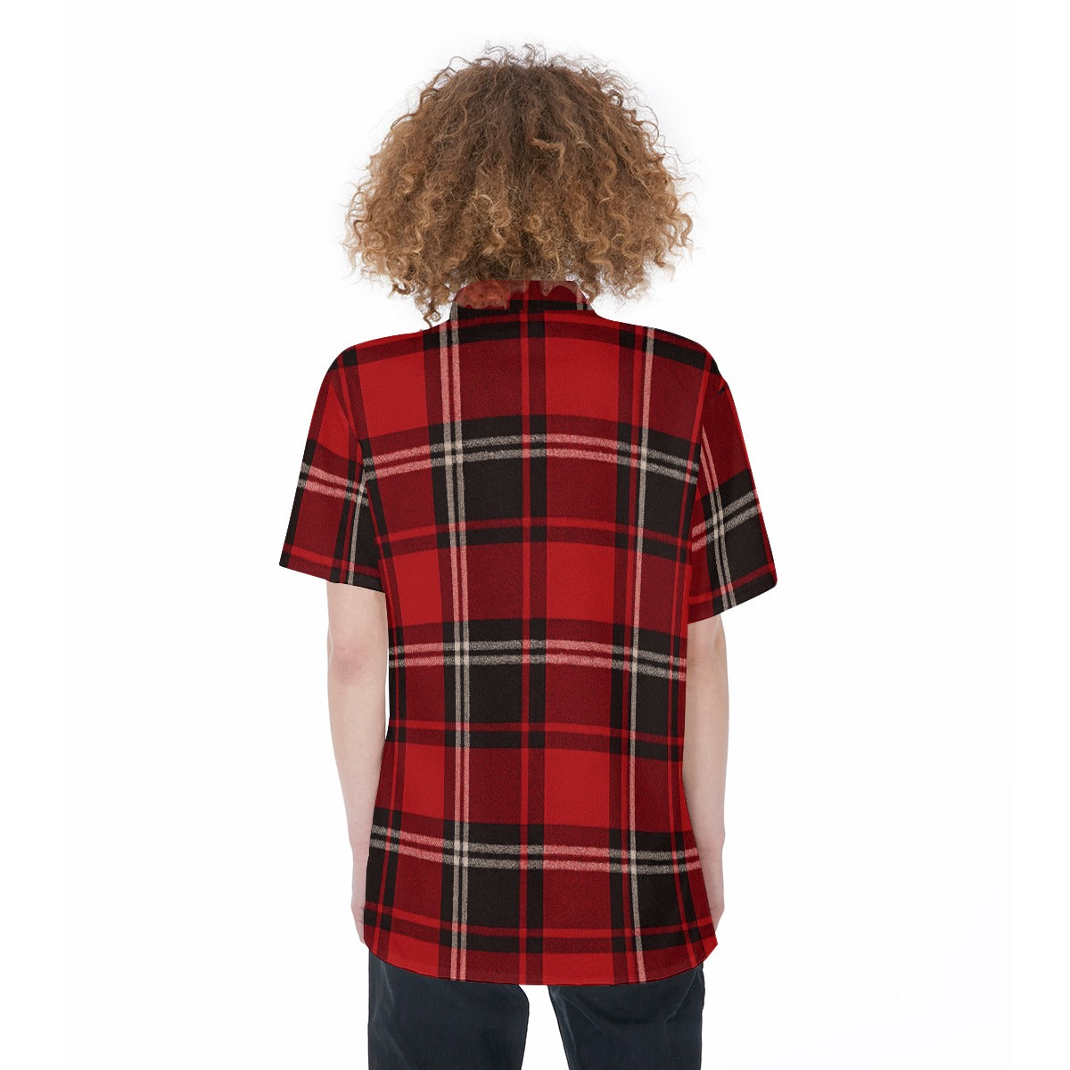 arkansas razorbacks red black tartan plaid women shirt