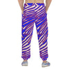 White Smoke Buffalo zebra game day football Men'S Thick Sweatpants