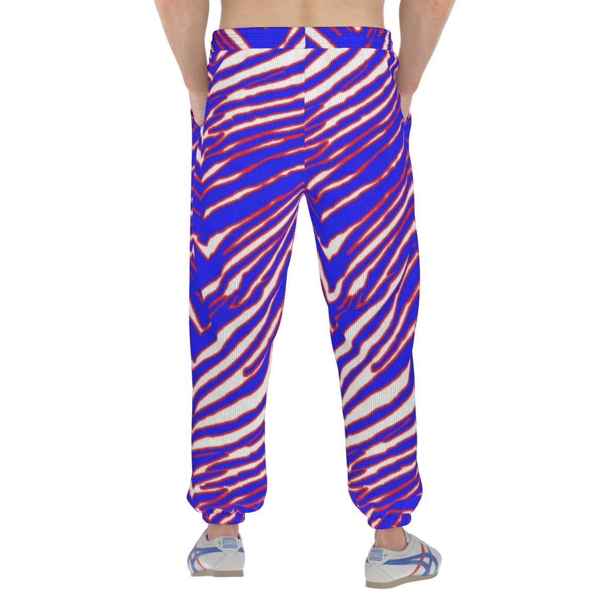 Buffalo zebra game day football Men'S Thick Sweatpants
