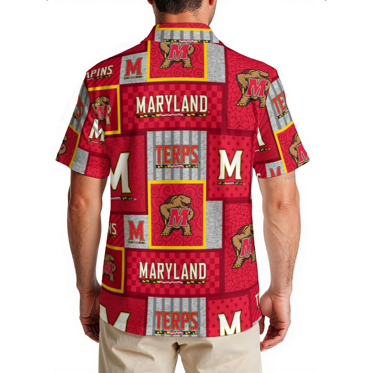 Maryland Terrapins Men's Hawaiian Shirt|150GSM streetwear fashion product image 2