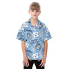 North Carolina Chapel Hill Tar Heels Kid's Hawaiian Vacation Shirt - ACC football apparel varsity sportswear product image 1.0