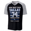 Dallas Football V Neck T Shirt – How Bout Them Dallas Game Day Tee – game day outfit, game day outfit, image 1.0