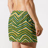 Misty Rose Green Bay football zebra Men's Short Boxer Briefs|115GSM Cotton poplin